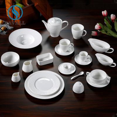 Cina Ampio punto di Rim Frames Contemporary Porcelain Dinnerware impresso per l'hotel domestico in vendita