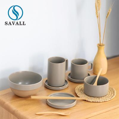 Cina Uso ceramico rustico colorato normale del ristorante del padellame dell'OEM Savall in vendita