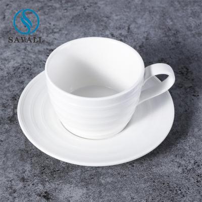 Cina La tazza di caffè di lusso ceramica delle tazze e dei piattini della porcellana di Savall LFGB ha approvato in vendita