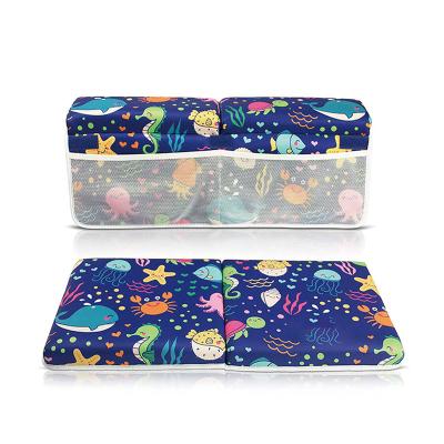 China Viable High Quality Thick Quick Dry Bath Kneeler Elbow Rest and Toy Organizer Bath Kneeler And Knee Pads Elbow Rest Pad for sale