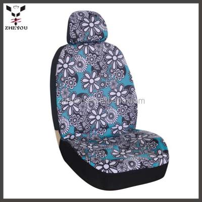 China Interior Polyester Flower Car Seat Protector Bus Seat Covers Accessories For Women for sale