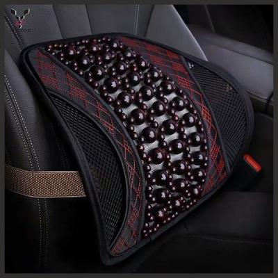 China Seat Wooden Massage Car Massager Bead Back Support Cushion for sale