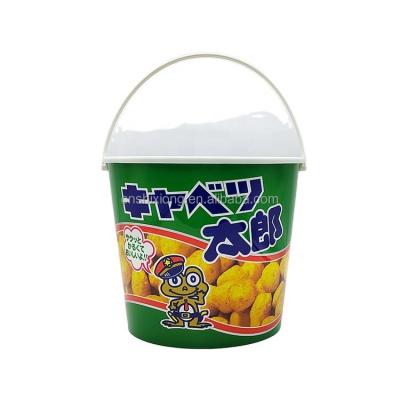 China With Handle Plastic Stackable Round Shape Chips Bucket With Handle Maker zu verkaufen