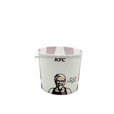 China Popular Size 85oz Bulk Food Packaging And Popcorn For Party Round French Fries Plastic Bucket for sale