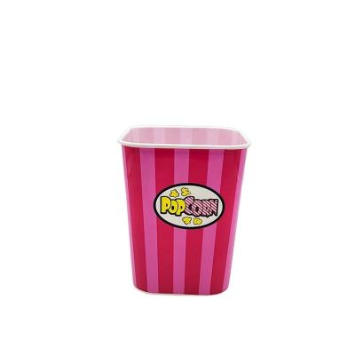 China Manufacturer Reusable Bucket Square food packaging and popcorn form 85OZ pp plastic packaging jars for sale