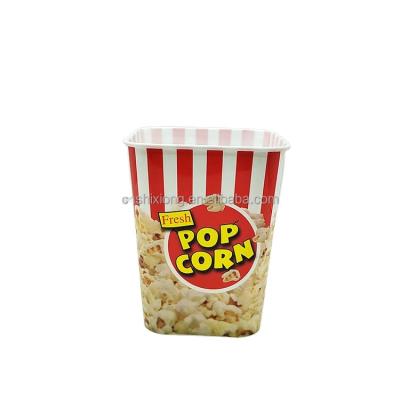 China Wholesale Custom Single Wall Plastic Reusable Popcorn Bucket Plastic Packing Bucket for sale