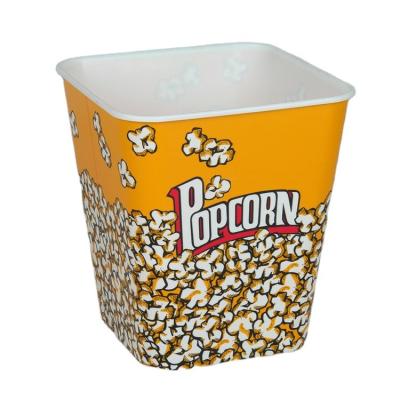 China Food Grade OEM&ODM PP Single Wall Plastic Jumbo Popcorn Bucket for sale