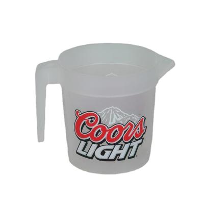 China PP Factory Manufacture Various Customization PP White Plastic Beer Pitcher en venta