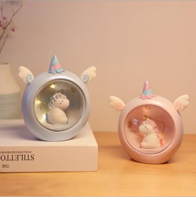 China Faceted Decoration Student Room INS Heart Girl Lamp Cover Small Unicorn Night Star Faceted Desk Lamp for sale