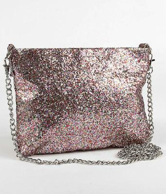 China Wholesale Fashion PU Glitter Shoulder Bag Lady Clutch Evening Glitter Metal Shoulder Bag Leather Chain Purse for sale