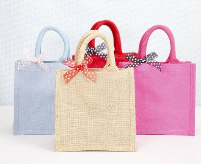 China Environmental Friendly Wholesale Reusable Shopping Bag Tote Jute Shopping Bag Custom Promotional Shopping Bags for sale