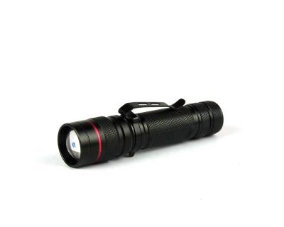 China Mini Led Emergency Zoom Bright Aluminum Mini Flashlight With Clip for sale