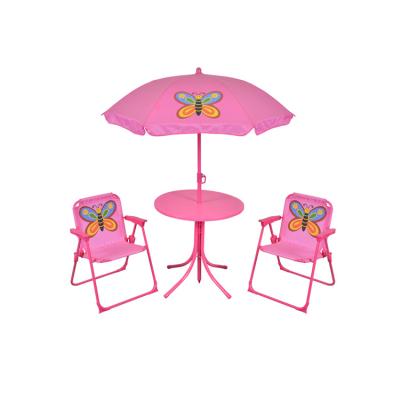 China High Quality Outdoor Weather Furniture Kid Table And Chairs Foldable Kids Patio Set for sale