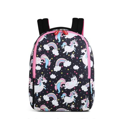 China Best Selling High Quality Unicorn School Bags SBR Girl's School Bags Backpack For Girl for sale