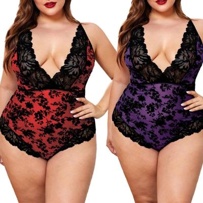 China Fashion Nylon Spandex/Lace Suggest Sexy Nightgown Long Robe Lingerie Jumpsuit For Women Plus 6xl Size Super Sexy Lingeie For 18-24 Years Old Slightly for sale