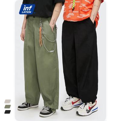 China OEM Wholesale Spring Harajuku New Color Men's Breathable Pants And Trousers With Drawstring Men Plus Size Trousers for sale