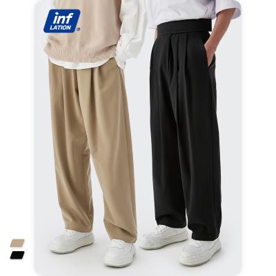 China Custom Men's Casual Pants Hip Hop Loose Straight Suit QUICK DRY New Pants Men's Trousers Black Male Streetwear for sale