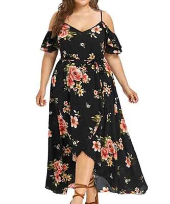 China Viable Wholesale 2021 Custom Plus Size Casual Dresses Large Size 5xl Casual Outfits Plus Size Women Clothing for sale