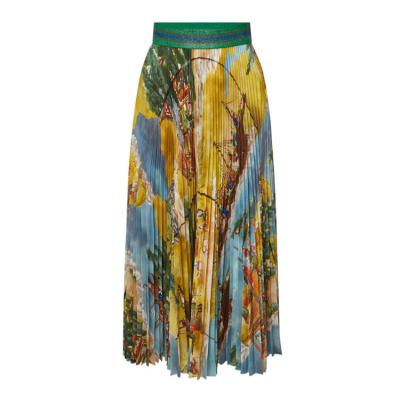 China 2019 High Quality Long Skirt Women Eco-friendly Elastic Waist Satin High Flared Swing Maxi Skirt for sale