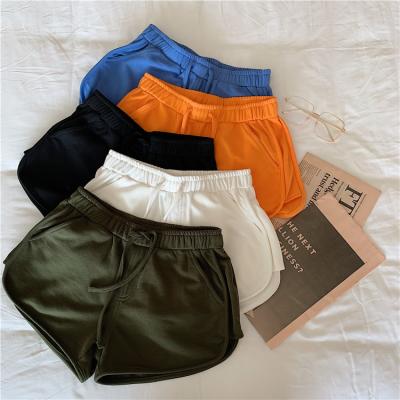 China Wholesale Cheap Elastic Loose Girls Hot Shorts Drawstring Anti-Wrinkle Pants Running Women's Casual Yoga Sports Shorts for sale