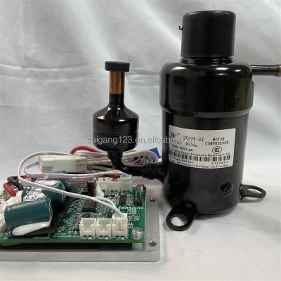 Китай QX19-12 QX19T-24 QX19T-48 QX325-24 R134 Mini Refrigeration Parts DC Inverter 12V 24V 48V QX19 Rotary Compressor продается