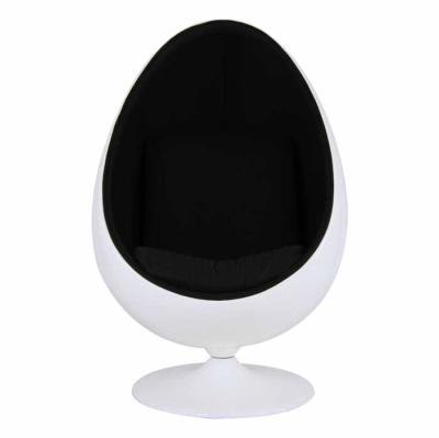 China Modern Cheap Standing Furniture Swivel Fiberglass Height Adult Oval Egg Shaped Pod Rotating Chair for sale