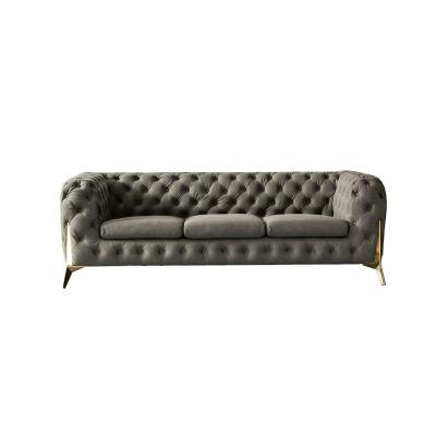 China Classic American Chesterfield SOFA Living Room Retro Pull Button Light Luxury Sofa Expression Sofa for sale