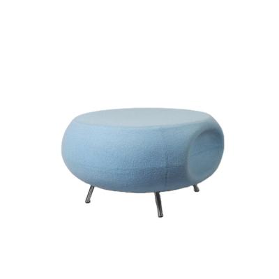 China stool home & Modern Pebble Mall Ottoman Furniture Fiberglass Waiting Stool for sale