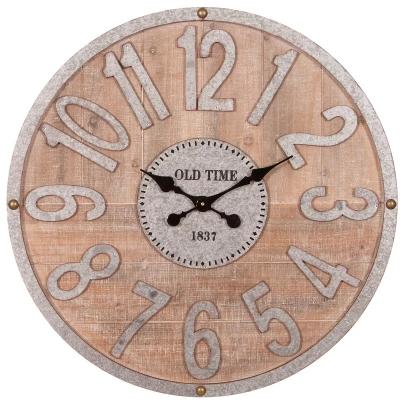 China Wholesale Minimalist 24inch 60cm Decorative Vintage Wooden Wall Clock for sale