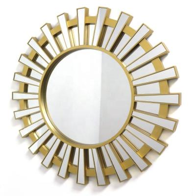 China Modern minimalist luxury plastic cheap decorative wall mirror for sale