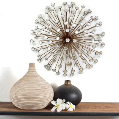 China Art Deco Modern Creative Acrylic Sun Burst Home Room Wall Art Decor Accents Set for sale