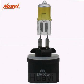 China Auto Lamp 880, 12V27W Automotive Glass Lamp, Yellow Colored Fog Quartz Halogen Lamp OTHER for sale