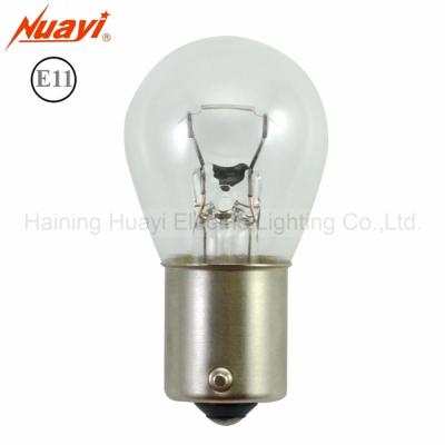 China E-MARK Approved P21W 12V 21W Auto Light Bulb With BA15s S25 BA15S 12V 21W Base CLEARANCE for sale