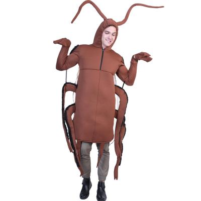 China 100% Polyester Carnival Party Man Cockroach Insect Roach Costume Funny Adult Mascot Costume For Men for sale