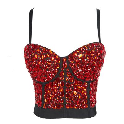 China Women mujer summer valentine's day sexy lingerie handmade red beaded culture workout viable for sale