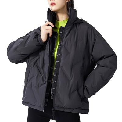 China High Quality Hooded Light Zipper Down Jacket Winter Women Waterproof Hot Selling Fashion Hooded for sale