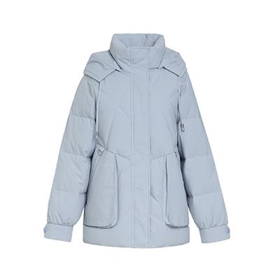 China Factory Direct Winter Waterproof Blue Women Outdoor Hooded Comfortable Long Sleeve Jacket Down Jacket for sale