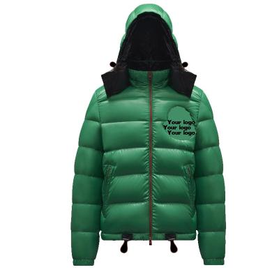 China QUICK DRY green hoody jacket high neck new men's jacket cotton jacket custom logo down coat for sale