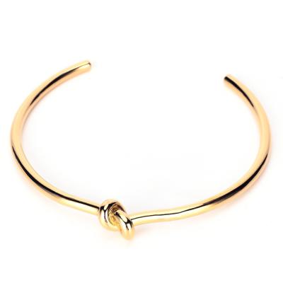 China TRENDY Minimalist VAROLE Knot Choker Necklace for Women Gold Color Necklaces Femme Fashion Jewelry Friends Gifts for sale