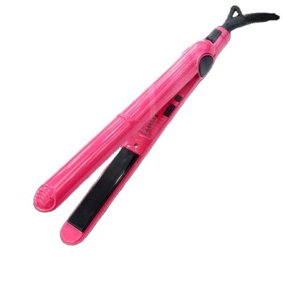 China Pink RV Swivel Power Cord Low Price Personalized Hair Straightener Hair Flat Iron HW-9906 for sale