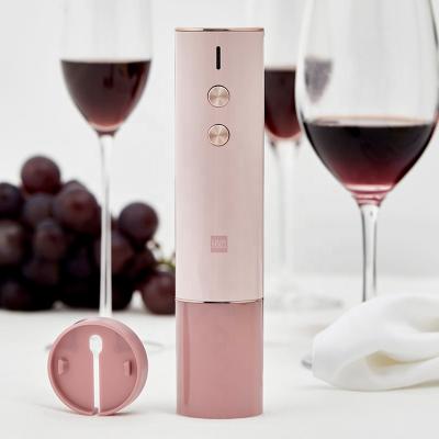 China Viable Feature HUOHOU Mini Electric Wine Bottle Corkscrew Portable Refillable Wine Bottle Opener Cans Jar Openers With Xiao Aluminum Cutter for sale