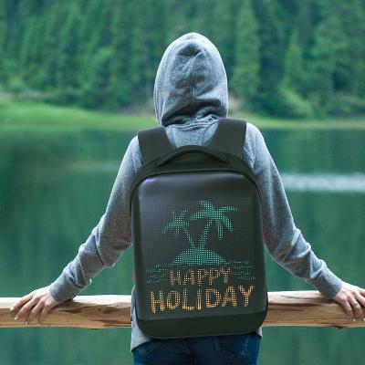 China Factory Indoor And Outdoor Led Lights Led Display Wifi Backpack With Led Screen Backpack for sale