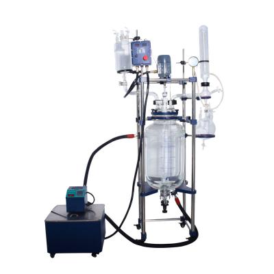 China Lab Stirring Customized Bioreactor With Vacuum Pump And 10L Chiller for sale