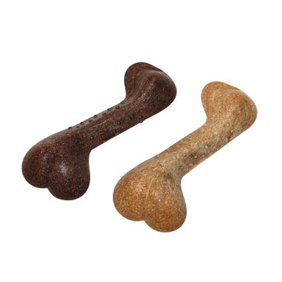 China Thinkerpet Sustainable Wooden Solid Bone For A Clean Dog Chew Bone Pet Toy for sale