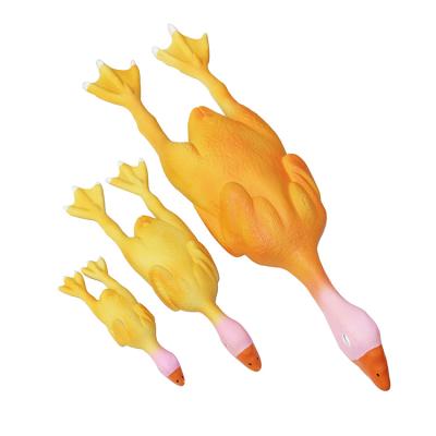 China Thinkerpet Viable Roast Duck Latex Dog Squeaky Toy Eco Friendly Pet Supplies Toy Wholesale Dog Toys Pet for sale