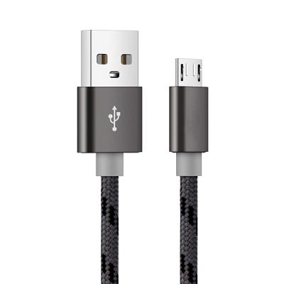 China Aluminum+Nylon Braided Products Best Selling Micro USB Charging Cable for sale