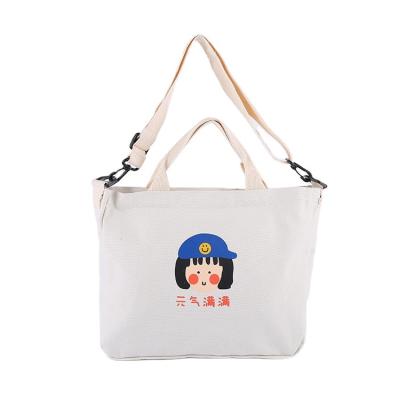 China Custom Recyclable/Reusable One-Shoulder Premium Cotton Canvas Reusable /Eco Friendly /Disposable/Durable Custom Foldable Reusable Shopping Tote Bags With Logo for sale