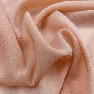 China Organic Popular 100% Healthy Silk Georgette Fabric in Organic Silk GGT Plain Color for Spring Scarf for sale