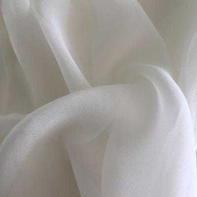 China 100% Organic Organic Silk Georgette Fabric For Dyeing GGT Raw Pure Silk Fabric For Scarf for sale