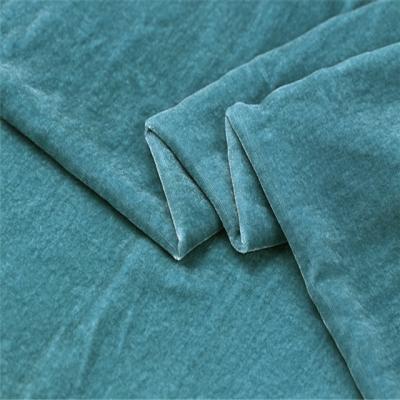 China Organic Ready Goods Velvet In Stock Velvet Silk Fabric For Home Textile for sale